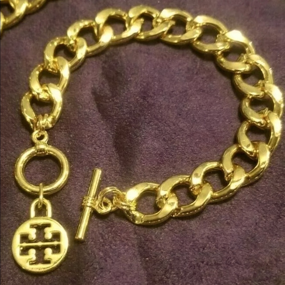 TORY BURCH LAST ONE NEW 2021 TOGGLE BRACELET MATCH NECKLACE BOUTIQUE LAST ONE!!